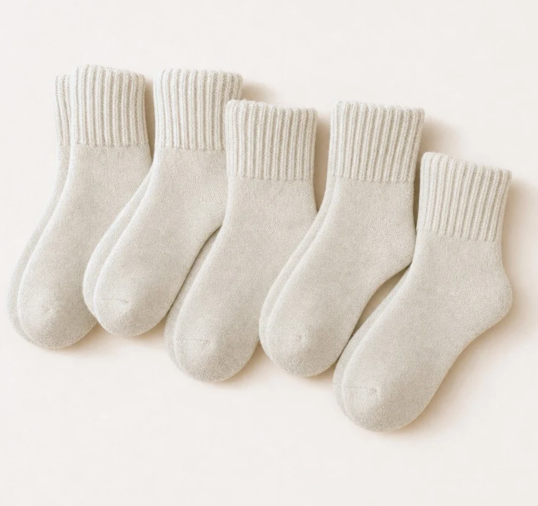 Chaussettes Cocooning Crème