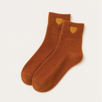 Chaussettes Petit Cœur Doré