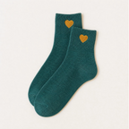 Chaussettes Petit Cœur Doré