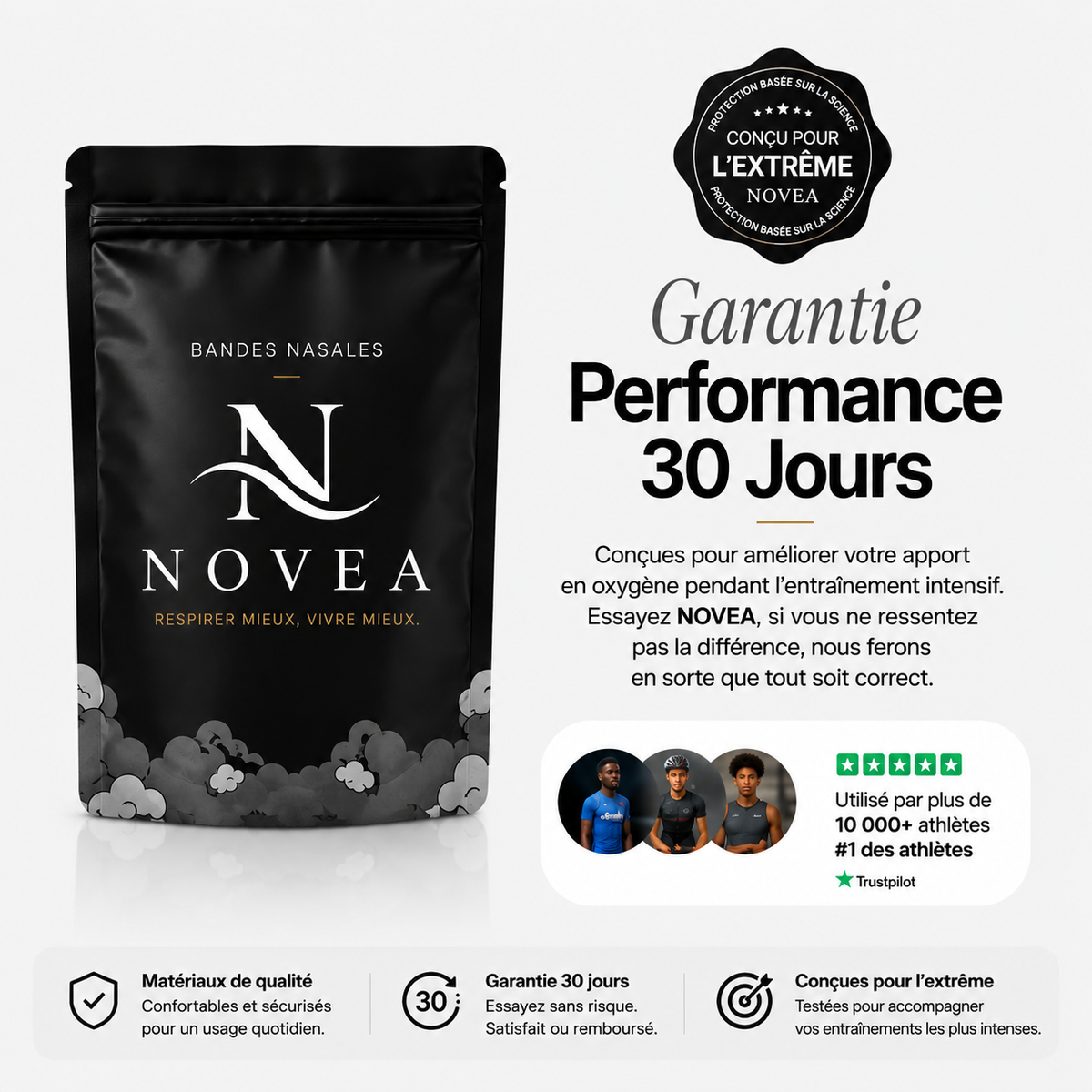 Paquet Bandes Nasales Novea