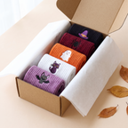 Lot de 5 chaussettes Halloween dans une boîte cadeau