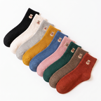 Chaussettes brodées petit ourson