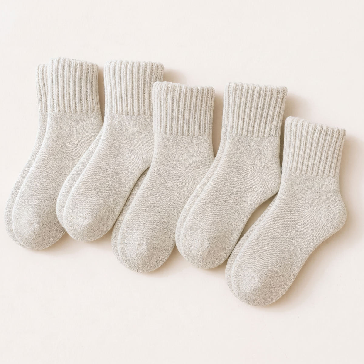 Chaussettes Cocooning Crème